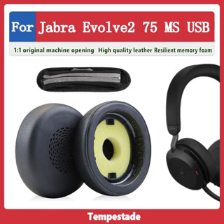 เคสฟองน้ําครอบหูฟัง USB แบบเปลี่ยน สําหรับ Jabra Evolve2 75MS