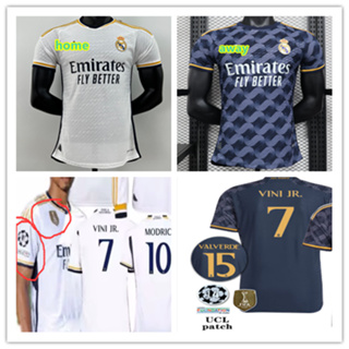 เสื้อกีฬาแขนสั้น ลายทีมชาติฟุตบอล Real Madrid 23 24 ชุดเหย้า ไซซ์ S-XXL