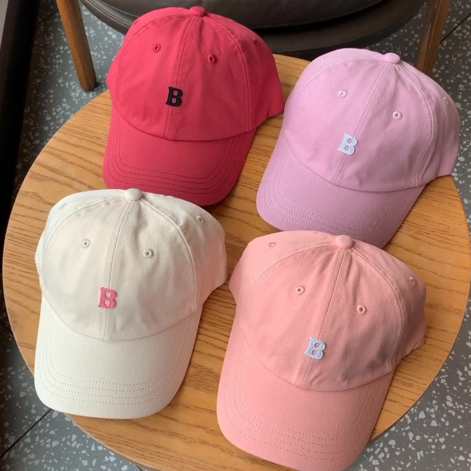 หมวกเบสบอล แบบนิ่ม พิมพ์ลายตัวอักษร B Dongdaemun เข้ากับทุกการแต่งกาย สไตล์เกาหลี สําหรับผู้ชาย และผู้หญิง