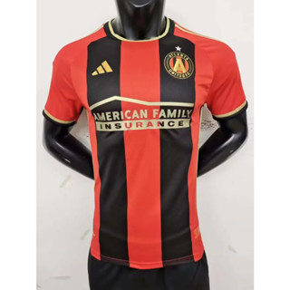 เสื้อกีฬาแขนสั้น ลายทีมชาติฟุตบอล Atlanta ฤดูกาล 2023/2024 ชุดเหย้า ใช้งานกลางแจ้ง