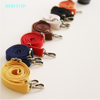 BIBITOP สายคล้องกระเป๋าสะพายไหล่ ผ้าแคนวาส ปรับได้ ขนาด 130 ซม. สีแคนดี้ แบบเปลี่ยน