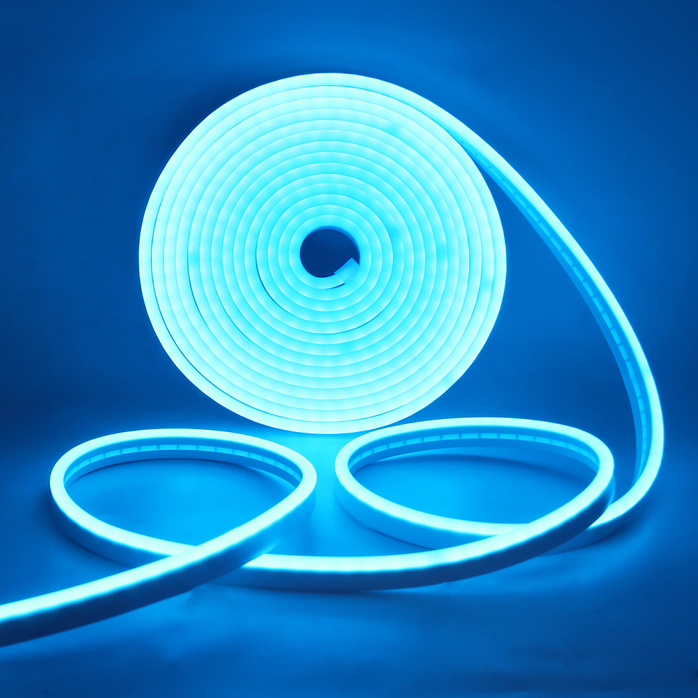 แถบไฟนีออน Led 12V 6*12 มม. IP67 บาง กันน้ํา สําหรับตกแต่งคริสต์มาส วันหยุด 5 เมตร