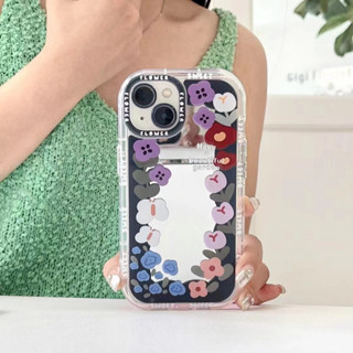 เคสโทรศัพท์มือถือ tpu แบบนิ่ม ลายดอกไม้ สําหรับ iPhone 13pro 12pro 14 14promax 14pro 13promax