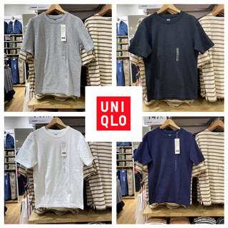 Uniqlo เสื้อยืดคอกลม แขนสั้น ผ้าฝ้าย ใส่สบาย สําหรับผู้ชาย และผู้หญิง 54JGG