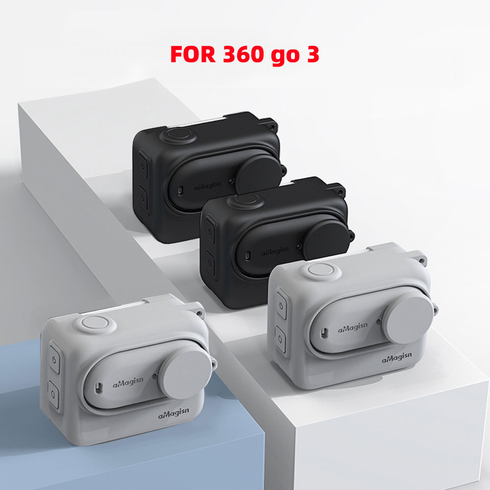 aMagisn เคสซิลิโคน ป้องกัน สําหรับกล้องแอคชั่น Insta360 GO 3 GO3