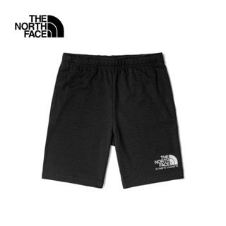 กางเกงขาสั้น พิมพ์ลายตัวอักษร The North Face สีดํา สําหรับผู้ชาย S4Hhg