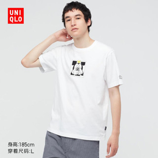 Uniqlo เสื้อยืดแขนสั้น พิมพ์ลายมิกกี้เมาส์ (มิกกี้เมาส์ สําหรับผู้ชายและผู้หญิง) 439633