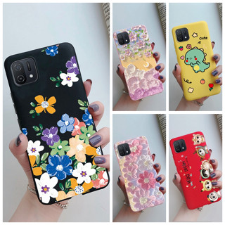 เคสโทรศัพท์มือถือแบบนิ่ม ลายการ์ตูนดอกไม้น่ารัก สําหรับ OPPO A16K A16E A16K A16K