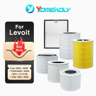 แผ่นกรองอากาศ HEPA แบบเปลี่ยน สําหรับ Levoit Core 200S 300S P350 400S 600S Mini LV-H128 Vital 100s