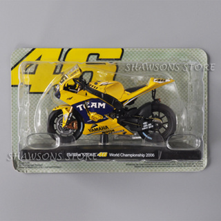 โมเดลรถจักรยานยนต์จําลอง ขนาด 1:18 Yamaha YZR-M1 Valentino Rossi 46 ขนาดเล็ก