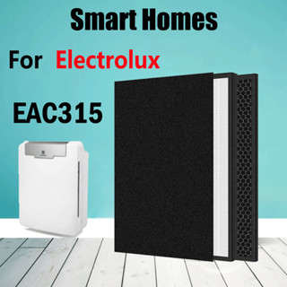 แผ่นกรองอากาศ Electrolux แบบเปลี่ยน สําหรับเครื่องฟอกอากาศ EAC315 HEPA และแผ่นกรองคาร์บอน