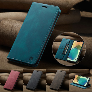 เคสโทรศัพท์มือถือหนัง ฝาพับแม่เหล็ก พร้อมช่องใส่บัตร สําหรับ OPPO Reno 8T A1 Realme 10 C55 Find X6 A78 A58 A58X A1X A57S A57 2022 Pro Plus 4G 5G