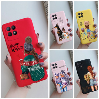 เคสโทรศัพท์ซิลิโคน TPU แบบนิ่ม สีแคนดี้ สําหรับ Realme 8i Realme Narzo 50