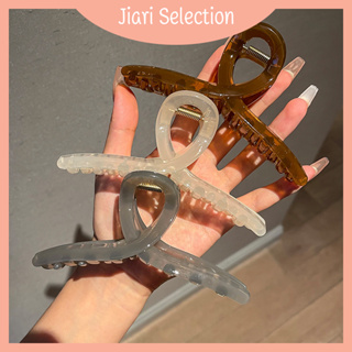 Jiari Selection  [✨สินค้าใหม่✨]คลิปหนีบไม้กางเขน เนื้อนิ่ม ทรงสี่เหลี่ยม ขนาดใหญ่  เลือกจากสีที่หลากหลาย