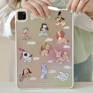 เคสใส TPU ลายการ์ตูนสุนัข น้ําหนักเบา สําหรับ iPad 10 9 8 7 Gen iPad 10.9 10.2 iPad Air 4 5 Pro 2018 2020 2021 9.7 11