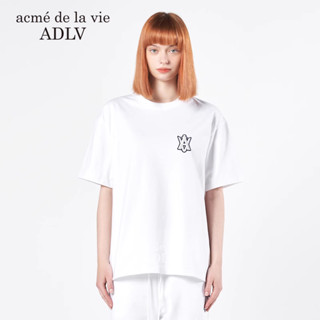 Adlv เสื้อยืดคอกลม แขนสั้น พิมพ์ลาย ทรงหลวม สําหรับผู้หญิง และผู้ชาย