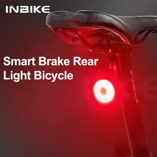 Inbike ไฟท้ายจักรยาน LED IPx6 กันน้ํา ชาร์จ USB อุปกรณ์เสริม สําหรับจักรยานเสือภูเขา