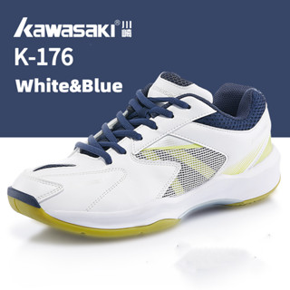 Kawasaki K-176 รองเท้าผ้าใบลําลอง น้ําหนักเบา ยืดหยุ่นสูง ทนต่อการเสียดสี ระบายอากาศ สําหรับผู้ชาย ผู้หญิง เหมาะกับการเล่นกีฬา แบดมินตัน