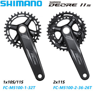 Shimano Deore FC-M5100 อะไหล่ข้อเหวี่ยงจักรยาน 1x10/11S 2x11S 170 มม. สําหรับจักรยานเสือภูเขา