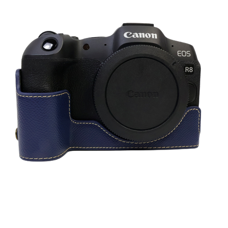 เหมาะสําหรับกระเป๋ากล้อง Canon eos r50 ซองหนัง eos r8 ป้องกันครึ่งฐาน eos r50 กรณี