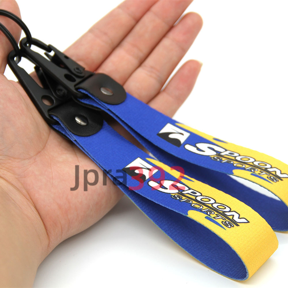 Spoon พวงกุญแจไนล่อน สไตล์แข่งรถ JDM อุปกรณ์เสริม ของขวัญ