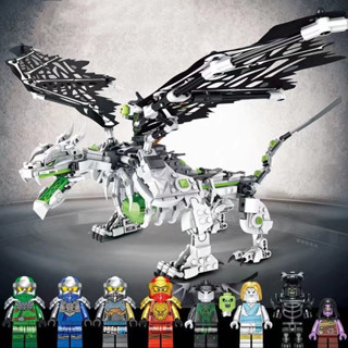 บล็อกตัวต่อเลโก้ รูปมังกร Lego Ninjago Skull Sorcerers ของเล่นเสริมการเรียนรู้เด็ก 767 ชิ้น