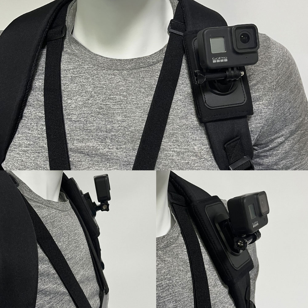 360° คลิปหัวเข็มขัด หมุนได้ ปลดเร็ว อุปกรณ์เสริม สําหรับกล้องแอคชั่น SJCAM GOPRO DJI Ausek(Backpack Clip)