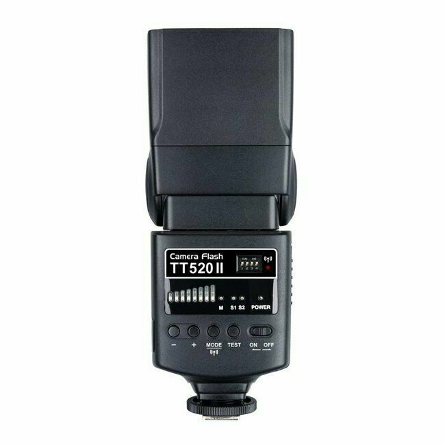 Godox TT520II แฟลชกล้องไร้สาย HSS Speedlite สําหรับ Canon Nikon Fujifilm Olympus