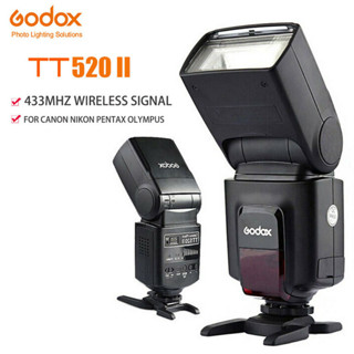 Godox TT520II แฟลชกล้องไร้สาย HSS Speedlite สําหรับ Canon Nikon Fujifilm Olympus