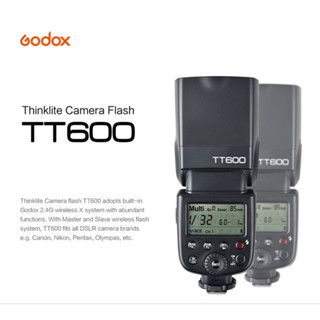 Godox TT600 แฟลชกล้องสปีดไลท์ สําหรับ Canon Nikon Olympus Pentax