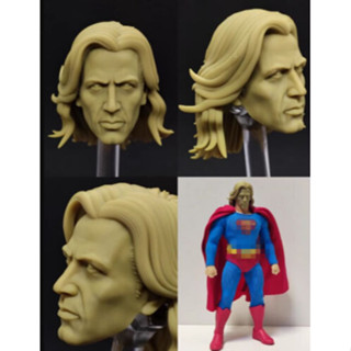 โมเดลฟิกเกอร์ Nicolas Cage superman Head Sculpt 1:12 ขนาด 6 นิ้ว สําหรับผู้ชาย