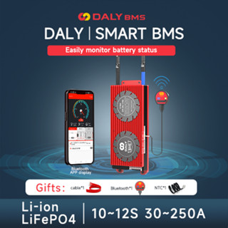 ใหม่ DALY Smart BMS Li-ion 10s LiFePO4 12s 36V 30A-250A (สามารถใช้ได้กับบาลานเซอร์แบบแอคทีฟ)