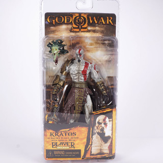 กล่องฟิกเกอร์ PVC รูปเกม God of War Kratos ขนาด 7 นิ้ว ของเล่นสําหรับเด็ก