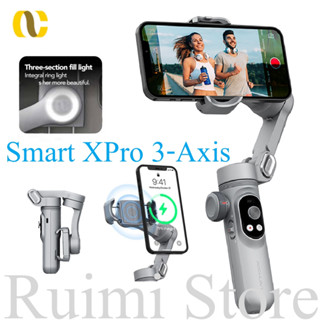 AOCHUAN Smart XPro 3-Axis กิมบอลกันสั่น แบบมือถือ พับได้ 3 แกน พร้อมไฟเติม ชาร์จไร้สาย สําหรับสมาร์ทโฟน