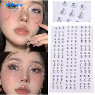 Sfghouse Transparent love Pentagram face sticker drill