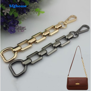 Sfghouse สายโซ่พวงกุญแจ แบบสั้น หนา อเนกประสงค์ พร้อมหัวเข็มขัด D สําหรับตกแต่งกระเป๋า