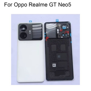 ฝาครอบแบตเตอรี่ด้านหลัง พร้อมเลนส์กระจกกล้อง สําหรับ Oppo Realme GT Neo 5