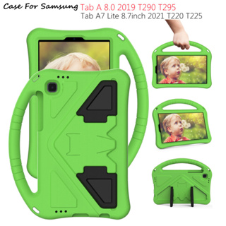 Case For Samsung Tab A 8.0 2019 T290 T295 A7 Lite 8.7inch 2021 T220 T225 Shockproof Kids Safe EVA Foam Handle Stand Tablet Cover Casing