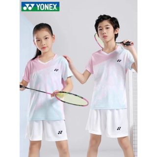 ใหม่ Yonex ชุดกีฬา เสื้อเทนนิส แบดมินตัน แขนสั้น แห้งเร็ว สําหรับเด็กผู้ชาย และผู้หญิง 2023