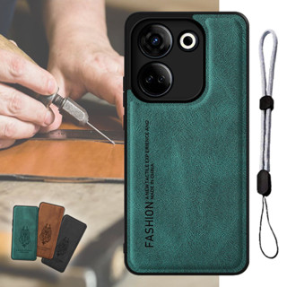 เคสหนัง หรูหรา พร้อมสายคล้องโทรศัพท์ ปรับได้ สําหรับ Tecno Camon 20 20 Pro CK6 CK7n