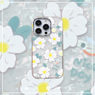 เคสโทรศัพท์ดอกไม้กันกระแทกสำหรับ iphone 14 pro max 13 Pro เคสแข็ง iphone 12 Pro Max 11 เคสโทรศัพท์การ์ตูนน่ารัก