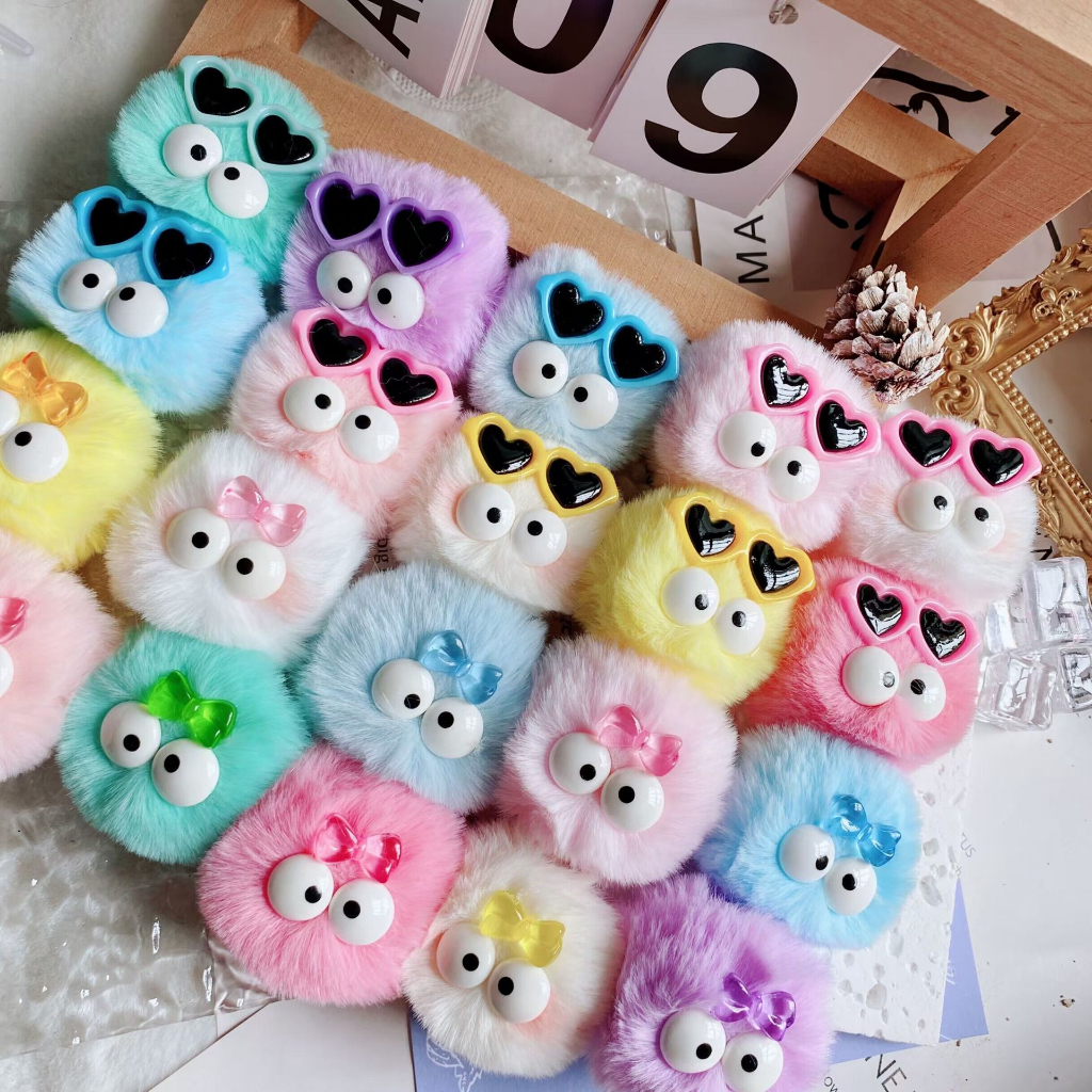 รองเท้ารูบอลขนสัตว์น่ารักรองเท้าหัวเข็มขัดรองเท้าตาตุ๊กตาดอกไม้ขนมหลุม โดปามีน อุปกรณ์ตกแต่งรองเท้า ราคา ถูกที่สุด ดีลบีเคเค แกลเลอรีภาพที่ 8