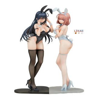 【ข้อเสนอพิเศษ】ENSOUTOYS โมเดลฟิกเกอร์ PVC รูปปั้นกระต่าย Natsume Black Bunny Aoi สีขาว สําหรับผู้ใหญ่