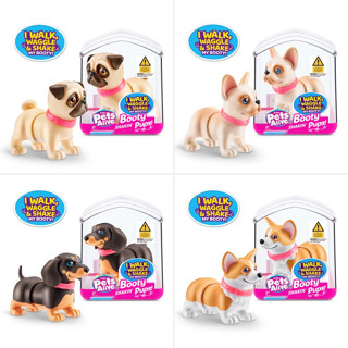 Pets Alive Booty Shakin Pups by ZURU Interactive Mini Dog Toys That Walk, Waggle, and Booty Shake, Electronic Puppy Toy Pets Alive Booty Shakin Pups โดย ZURU Interactive Mini Dog Toys That Walk, Waggle, and Booty Shake, Electronic Puppy Toy