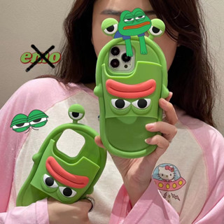 ใหม่ เคสโทรศัพท์ซิลิโคน ลายกบโอลิโก สองด้าน สําหรับ iPhone14 13 12 11 Pro MAX