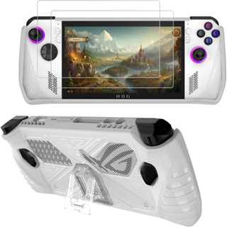 เคส 1 ชิ้น และฟิล์มกันรอยหน้าจอ 2 ชิ้น อุปกรณ์เสริม สําหรับ ASUS Rog Ally 2023 RC71L ASUS Rog Ally Gaming Handheld Accessories