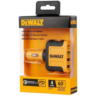 Dewalt ที่ชาร์จในรถยนต์ สี่พอร์ต