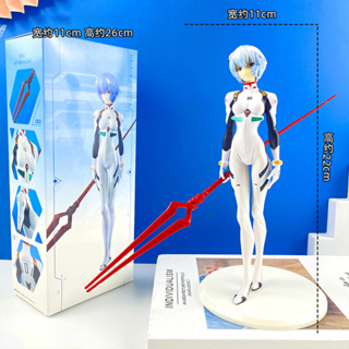 Neon GENESIS EVANGELION โมเดลฟิกเกอร์ EVA Ayanami Rei Asuka Langley Soryu Robot Driver Fight Version PVC ขนาด 22 ซม. ของเล่นสําหรับเด็ก