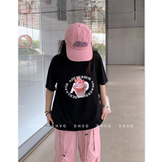 Ader เสื้อยืด แขนสั้น ทรงหลวม สไตล์เกาหลี สําหรับผู้หญิง