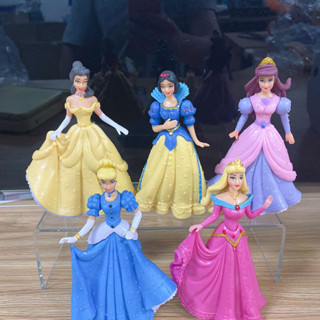 ตุ๊กตาฟิกเกอร์ Disney Princess Ariel Rapunzel Cinderella Snow White ขนาด 13 ซม. สําหรับตกแต่งเค้ก จํานวน 5 ชิ้น ต่อชุด